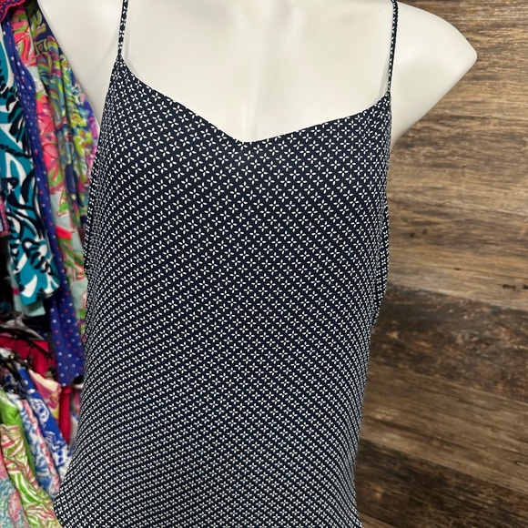 LOFT Tops - LOFT Navy Blue and White Camisole Tank Top